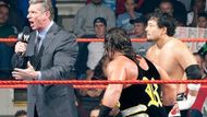 McMahon shockingly stopped the 'boring' match.